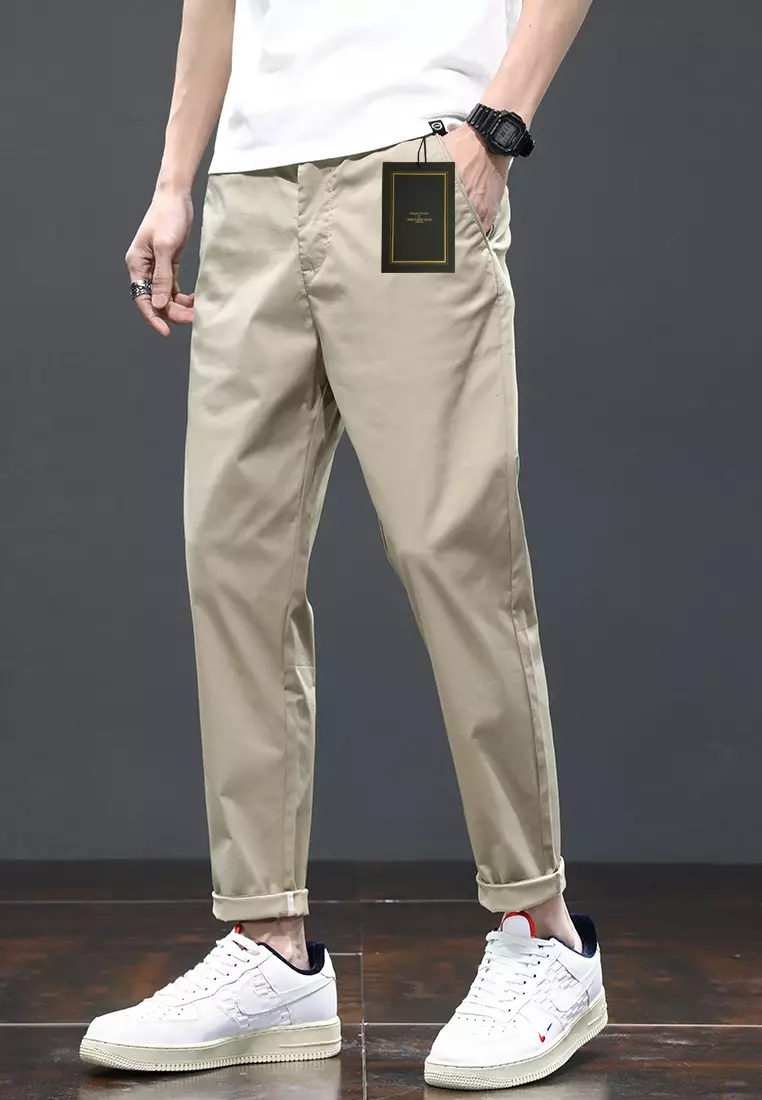 Ice Silk Feeling Cropped Pants AY-L808