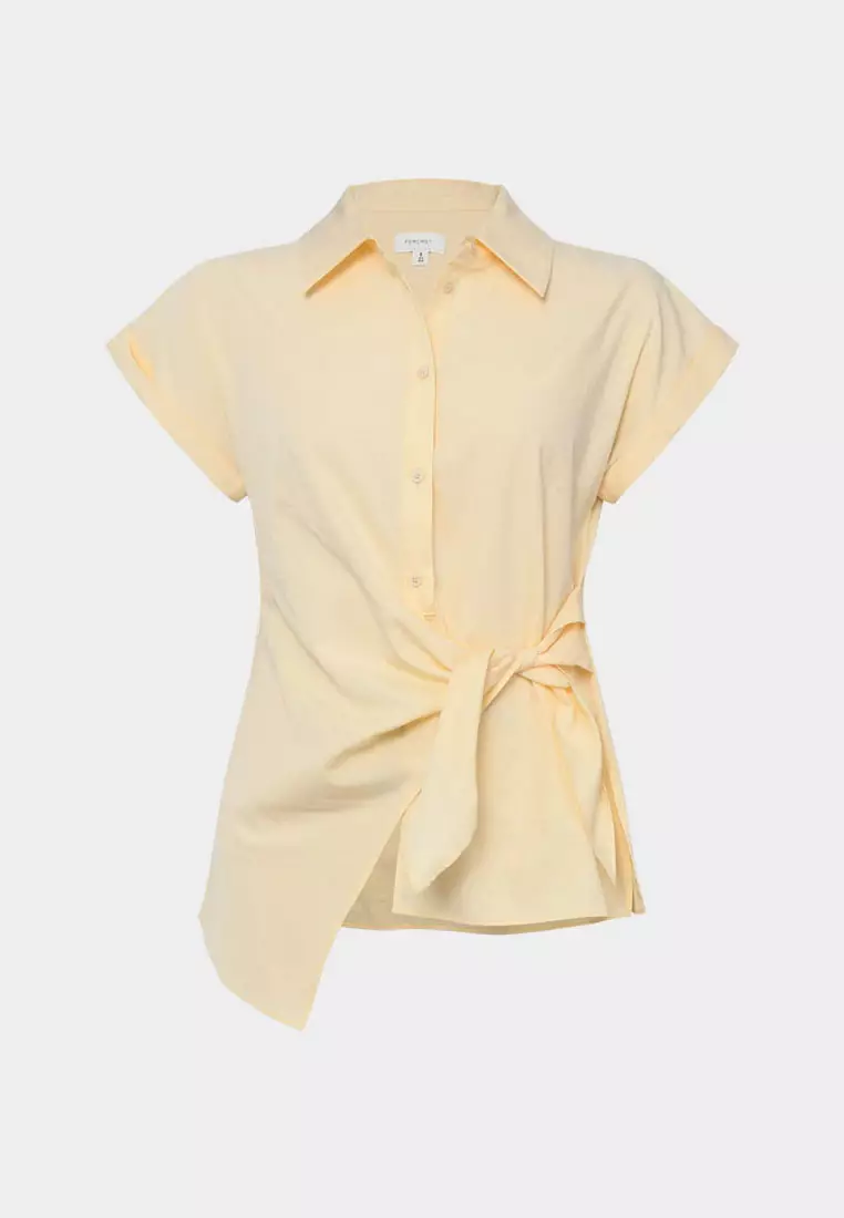 Zalia Tie Button Shirt