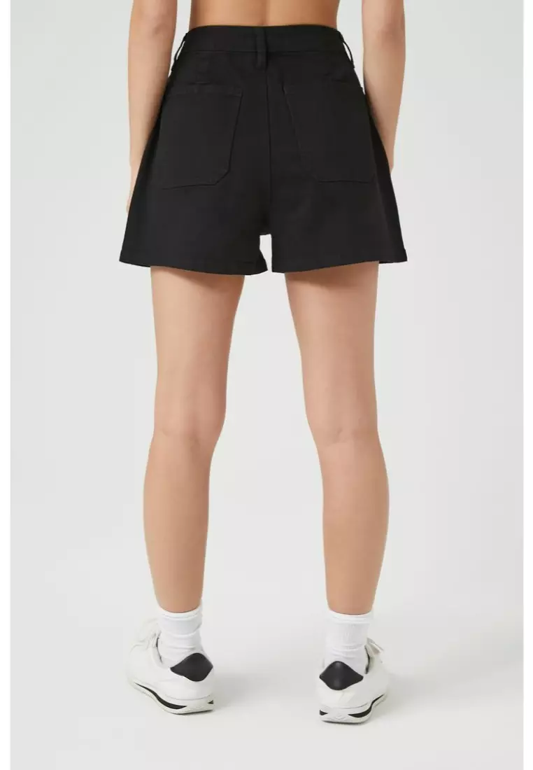 Forever 21 black high waisted shorts sale