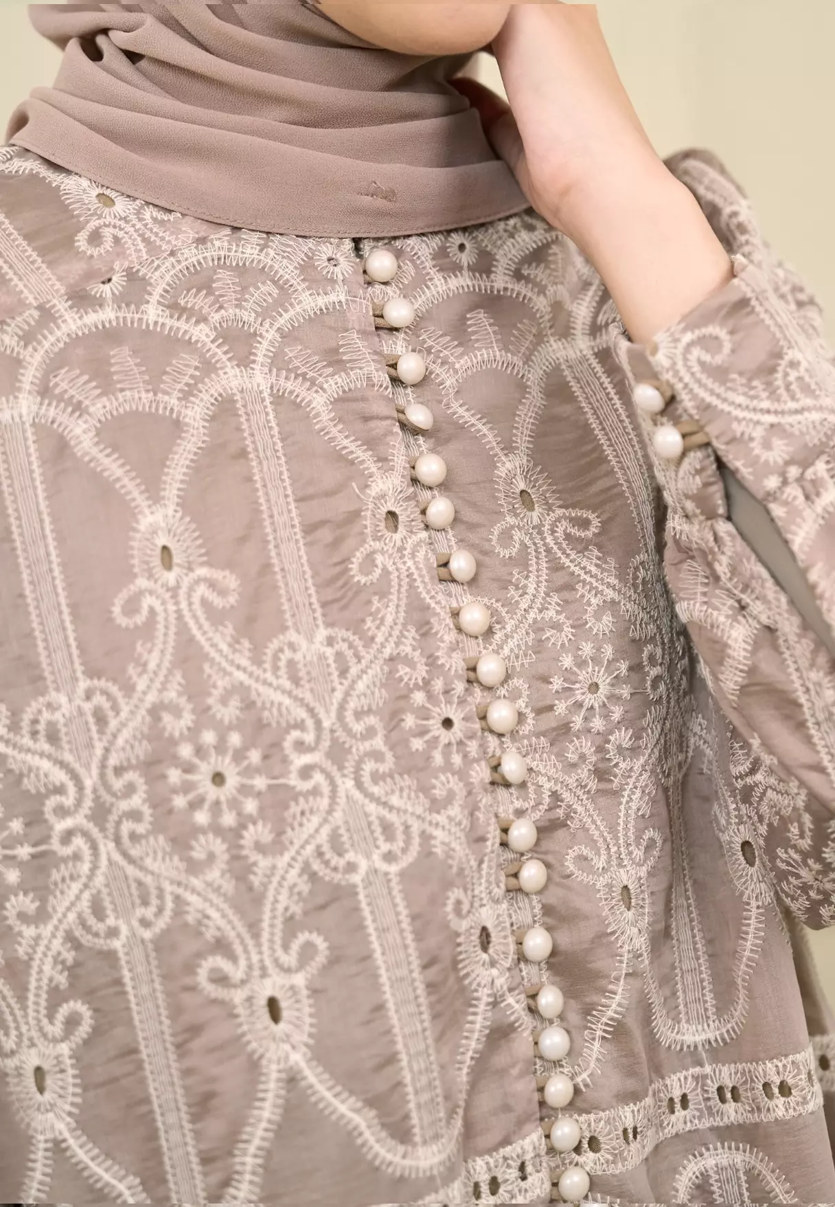 Saffiya Dress - Taupe