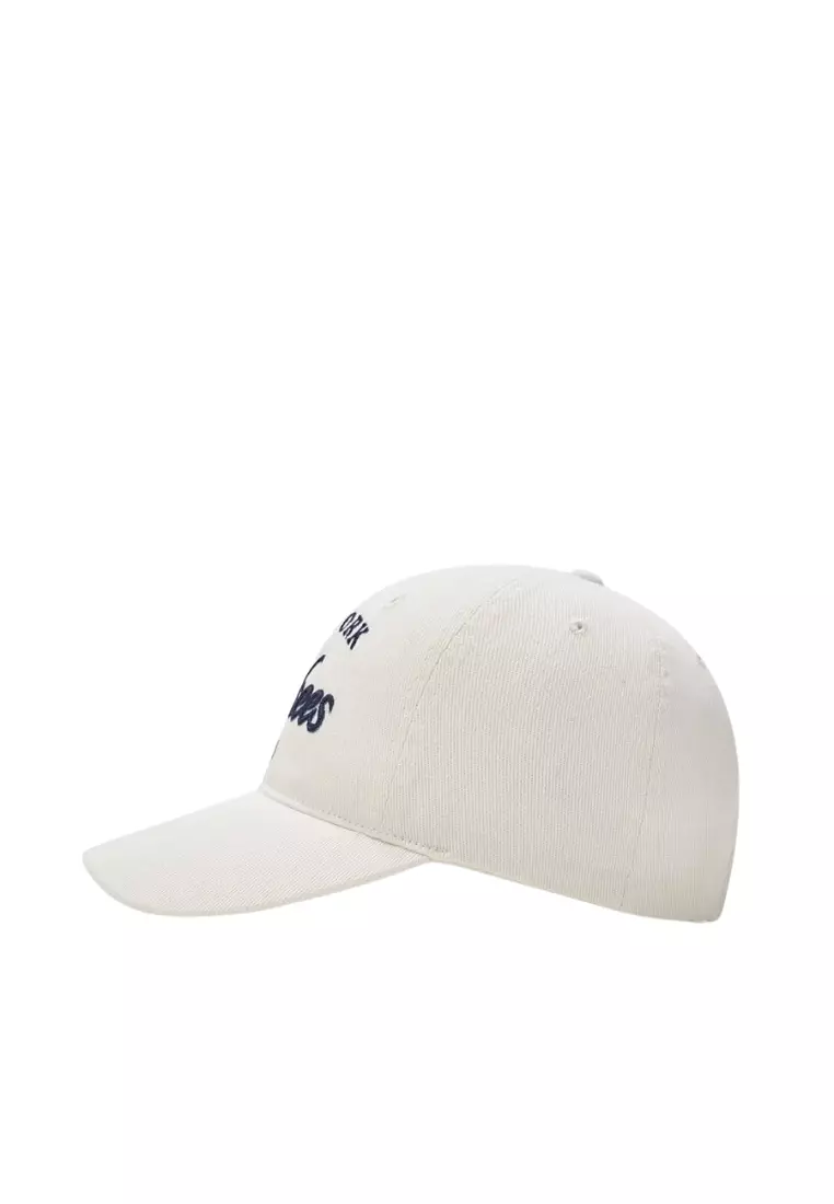 Jual MLB Korea Color Denim Unstructured Ball Cap - NY Cream