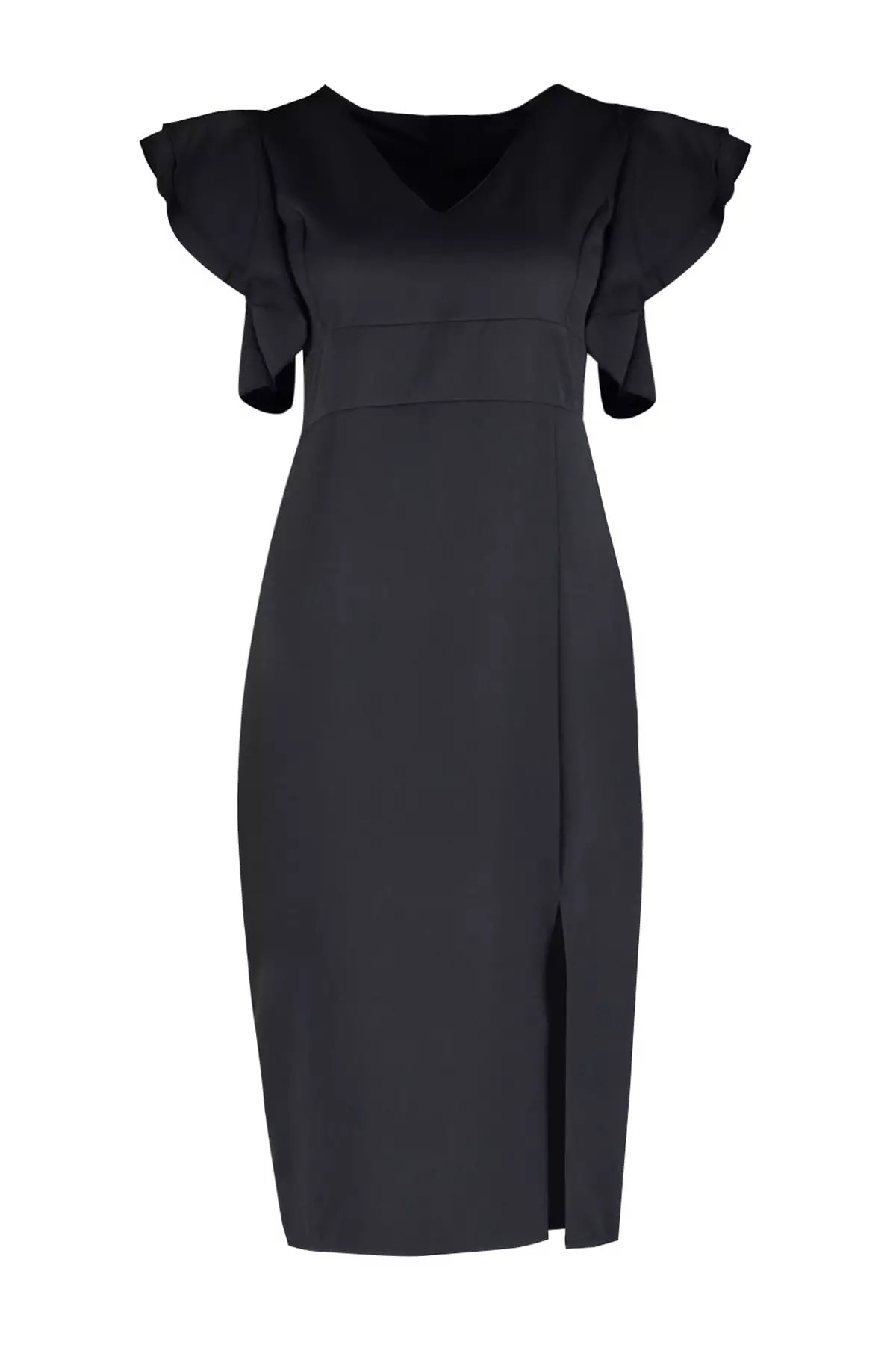 Plus Size Fitted Midi Dress