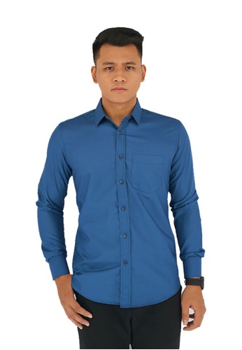 UA BOUTIQUE Long Sleeve Chromatic Shirt UAPLS01-042 (Royal Blue) 18563AABA9683BGS_1