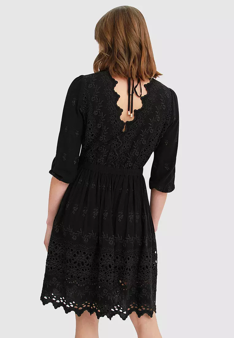 Sweet Talk Eyelet Mini Dress