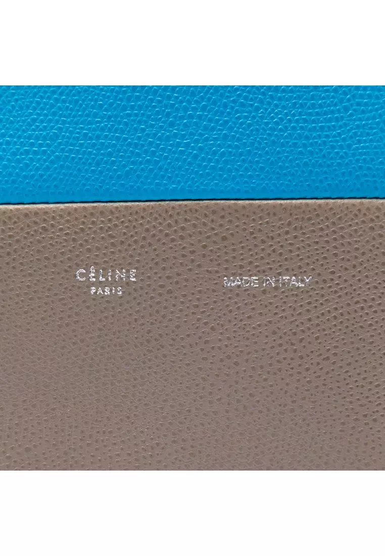 Pre-Loved Celine Small Bicolor Grained Calfskin Vertical Cabas Tote