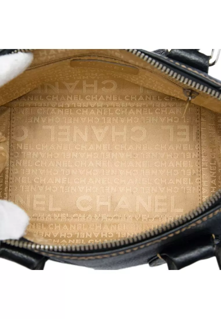 Pre-Loved Chanel Grained Calfskin Tassel Lax Bowler Bag