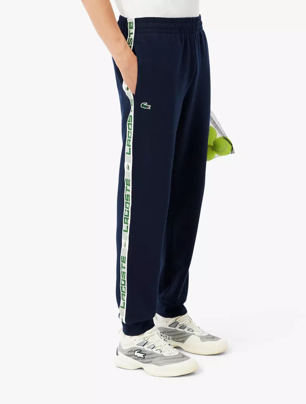Tennis Logo Stripe Tracksuit Pants - Blue