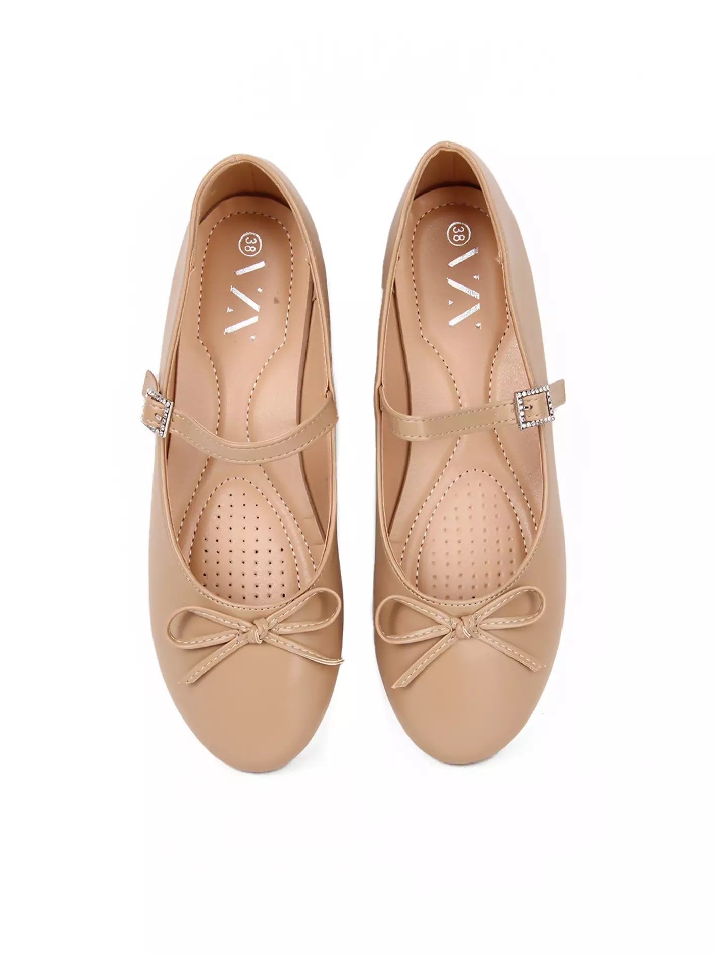 Vizzano Shoes Sepatu Flatshoes Pita Empuk Flats Kerja Wanita Design Leonny