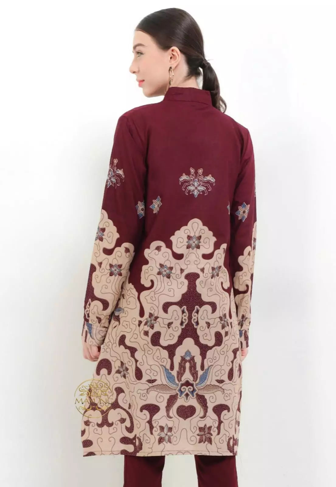 Tunik Batik Cendana Maron Premium NLN
