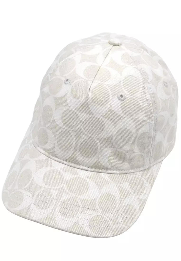 Buy Coach Signature Denim Baseball Hat in Chalk CH404 (M/L) 2025 Online ...