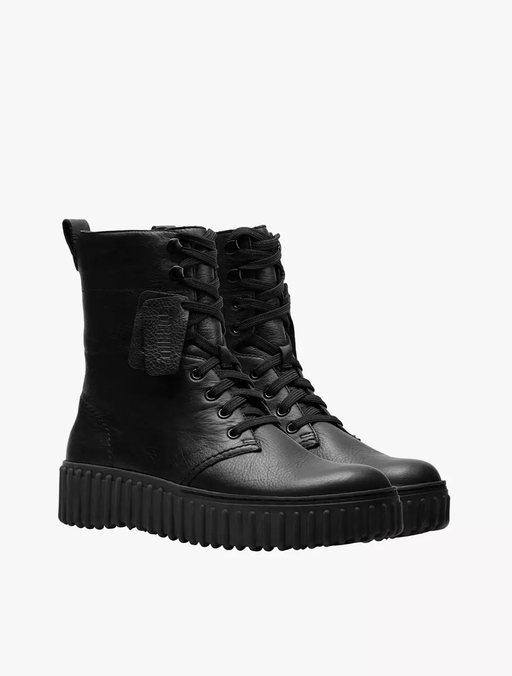 Clarks Torhill Style Black Leather