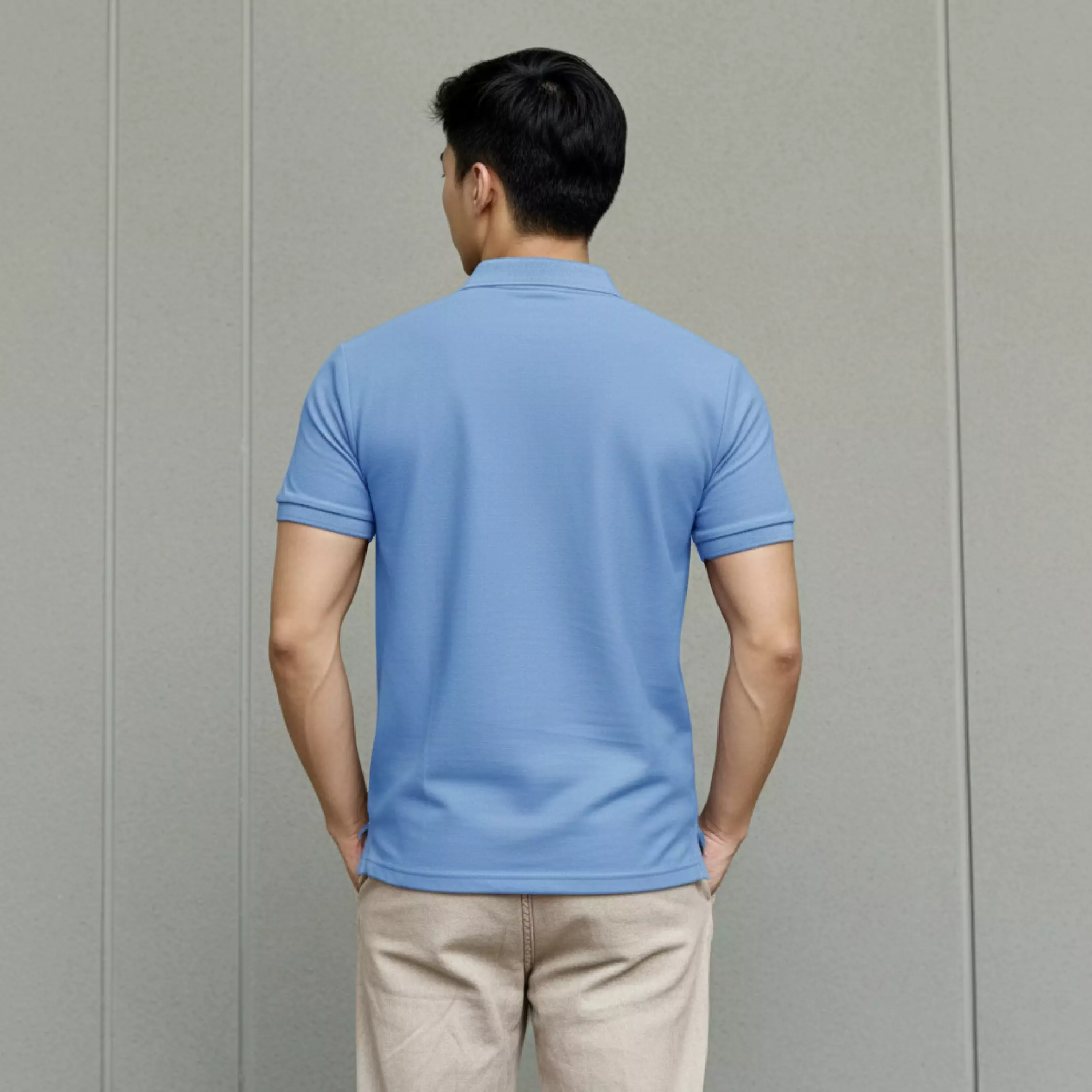 Kale Park Blue 02 / Kaos Polo Pria Lengan Pendek Kerah / Polo Shirt Slim Fit