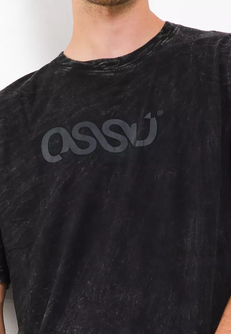 Ossu T-Shirt Ossu Logo Basic Full Black Cotton Combed