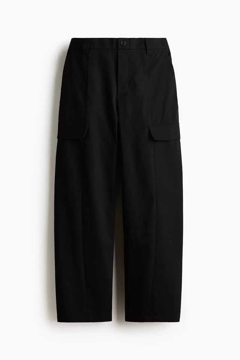 Barrel cargo trousers
