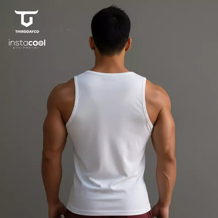 MTH56 Third Day Kutung Pria Casual HKR Katakana Underline Dateng Putih