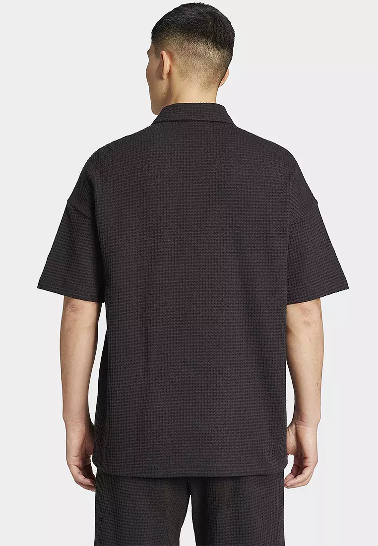 ADIDAS All SZN Waffle Knit Half-Zip Polo Shirt 2026 | Buy ADIDAS
