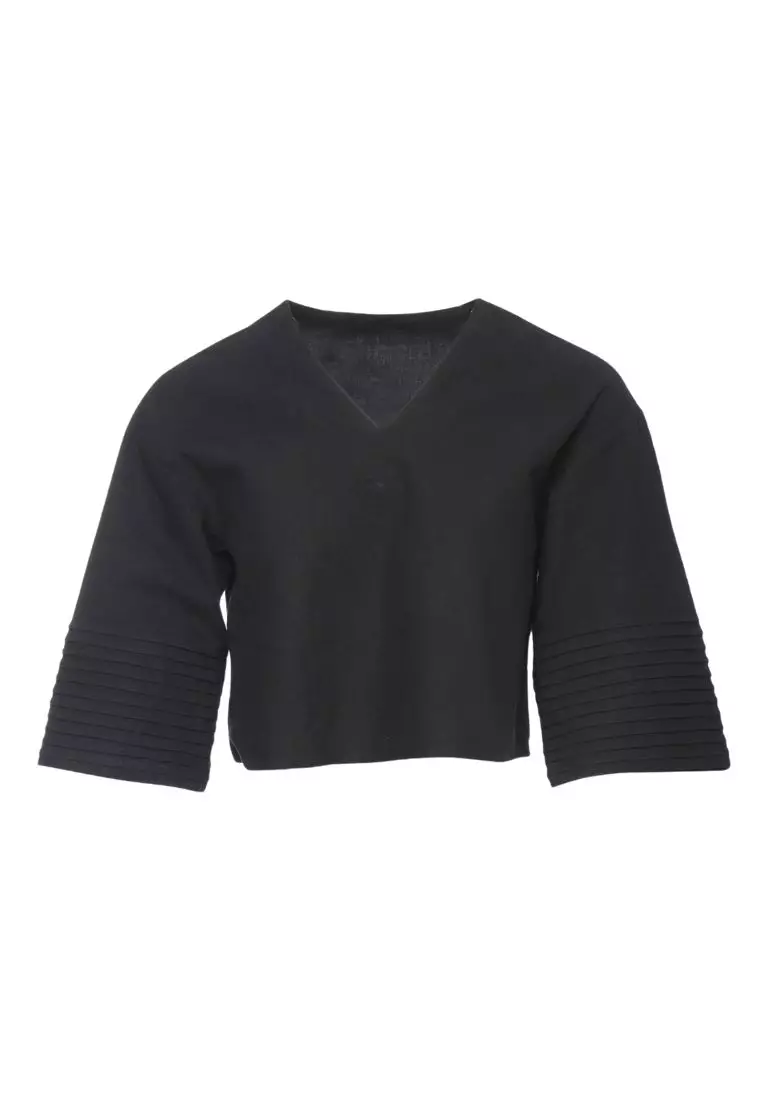 Cora Pleated Sleeve Top