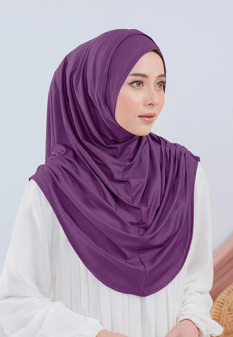 HIJAB INSTAN VALEEQA - DARK PURPLE