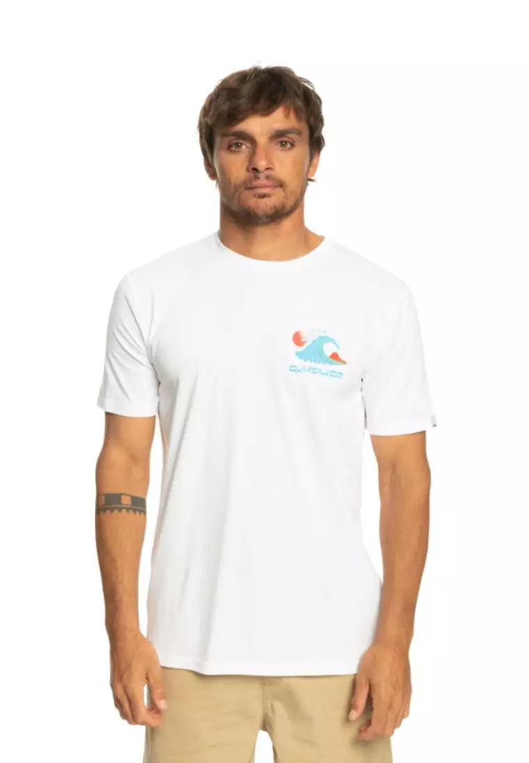 quiksilver white t shirt