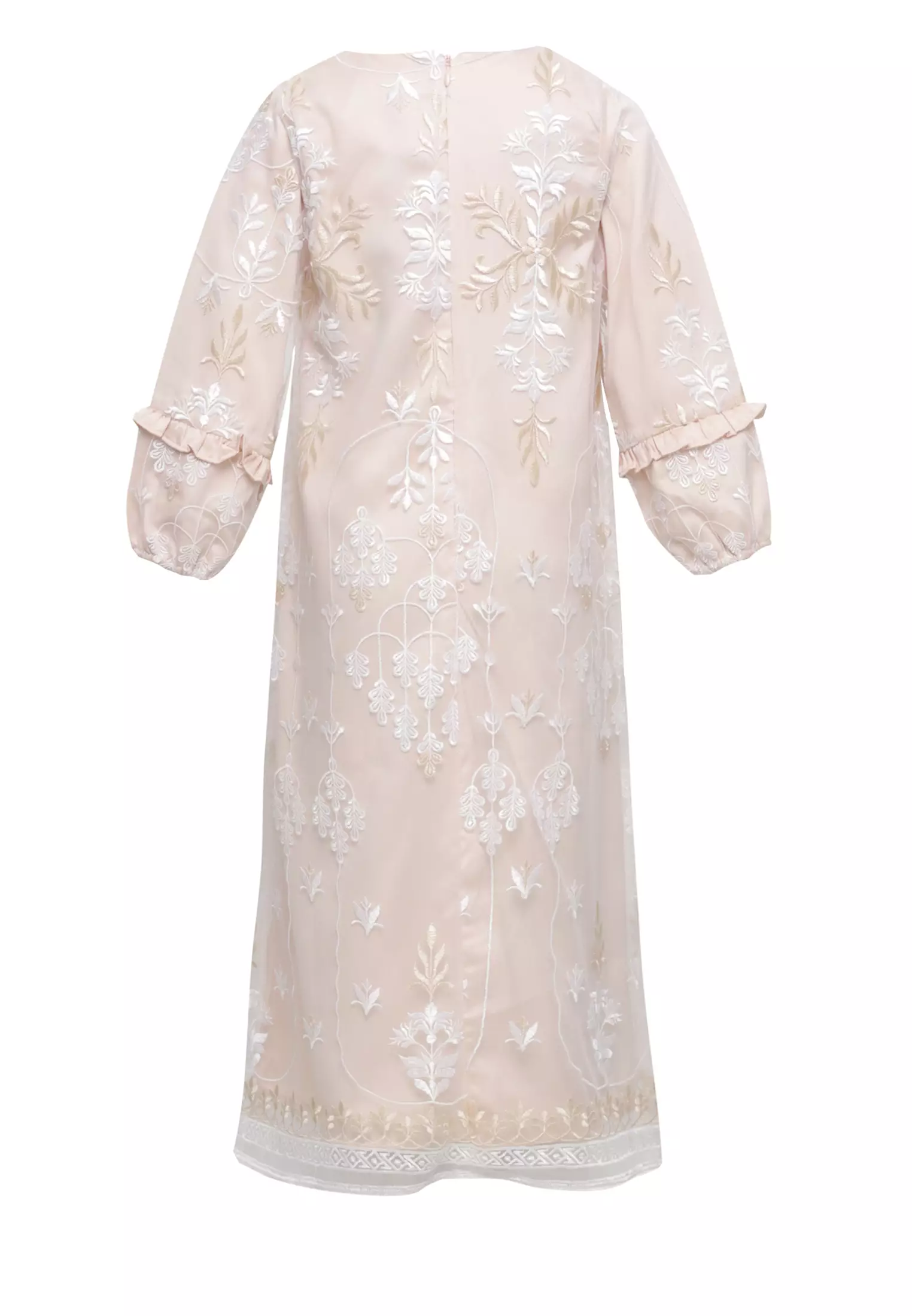 MFMW Lil Zeora Dress Gamis Brukat Anak Cream