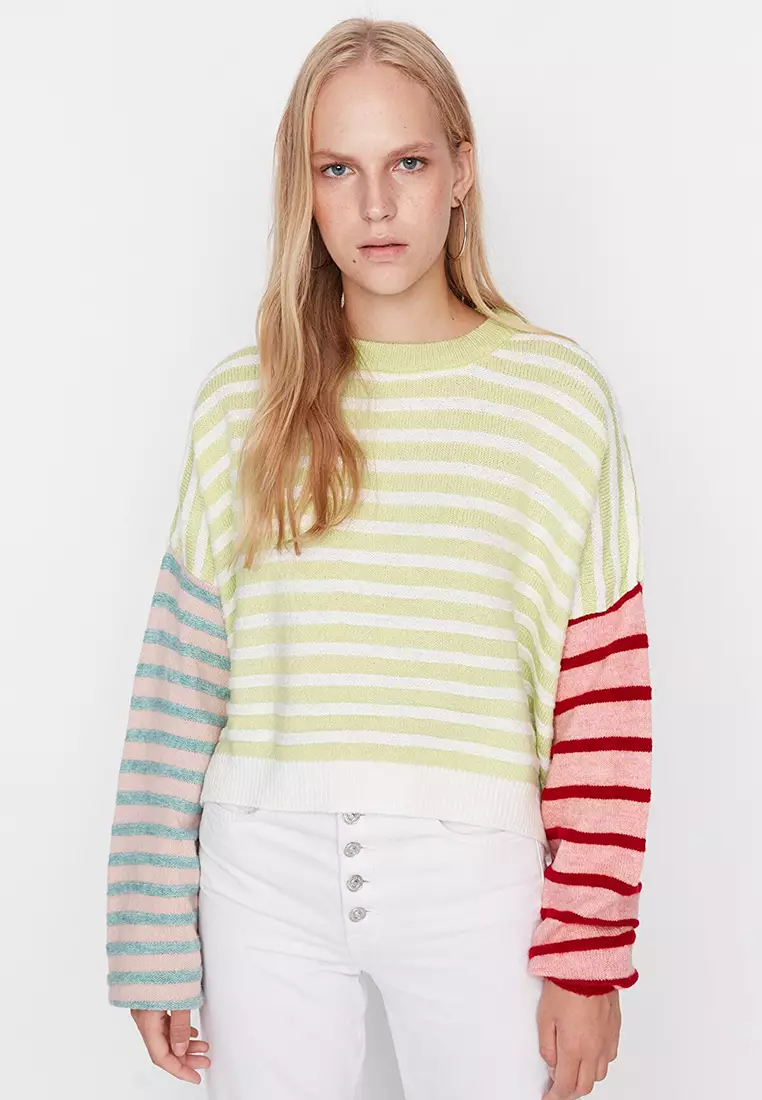 Buy Trendyol Striped Sweater Online ZALORA Malaysia