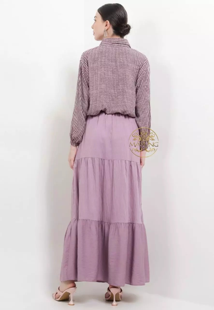 Sapala Mauve Setelan Rok Premium MYA