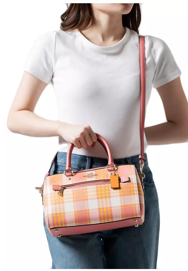 Rowan satchel with discount buffalo plaid print
