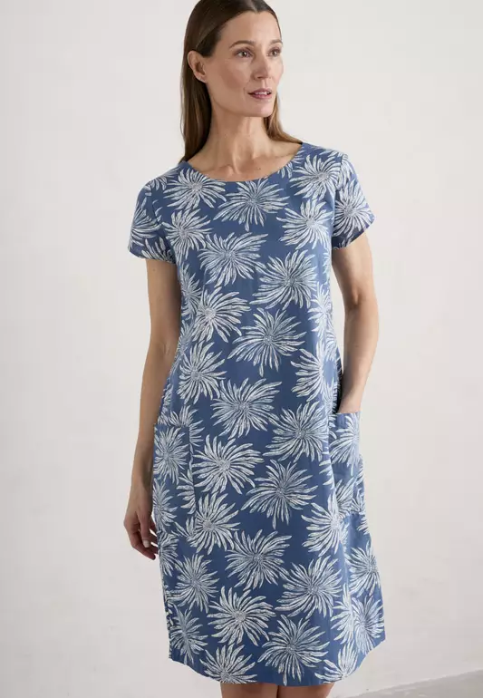 Seasalt Cornwall Petite Blue River Cove Dress