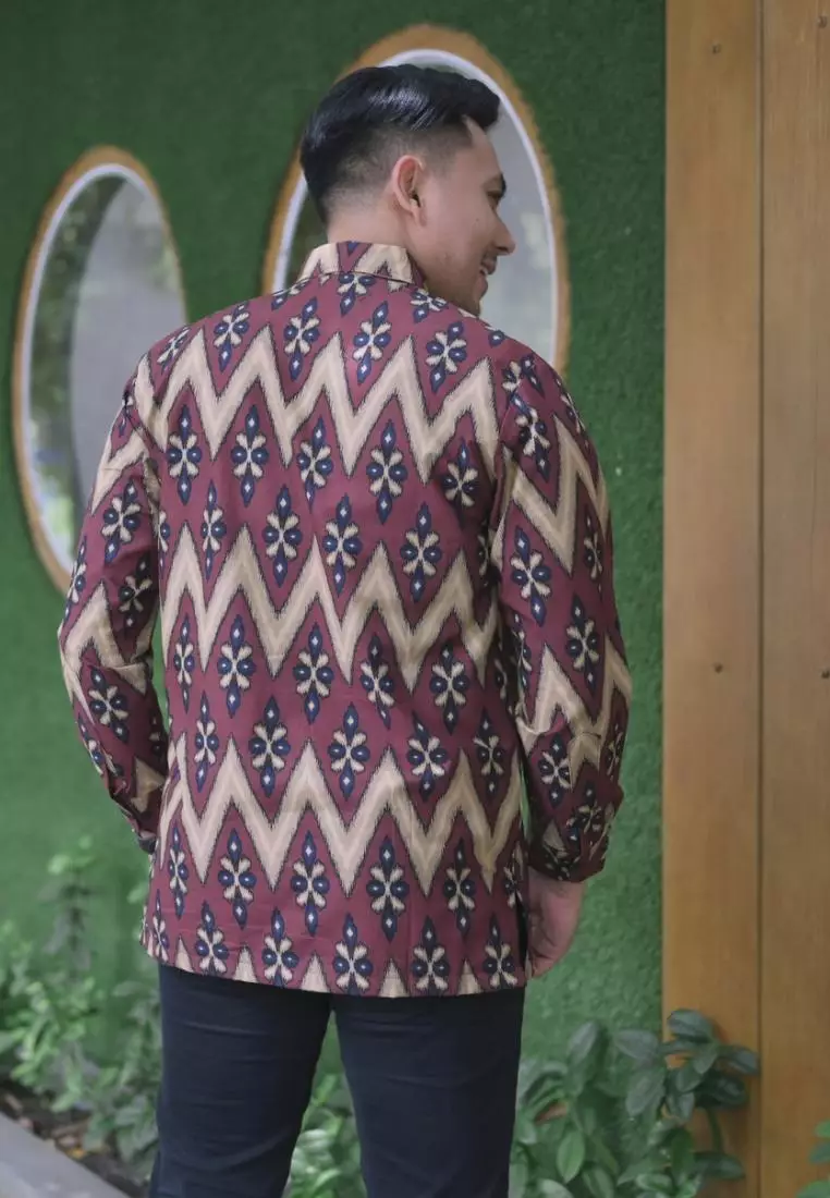 kemeja batik pria lengan panjang SongNG