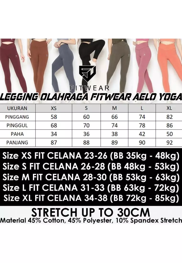 Fitwear - Aelo Yoga Sports Legging - YOGA ARMY CUTTON