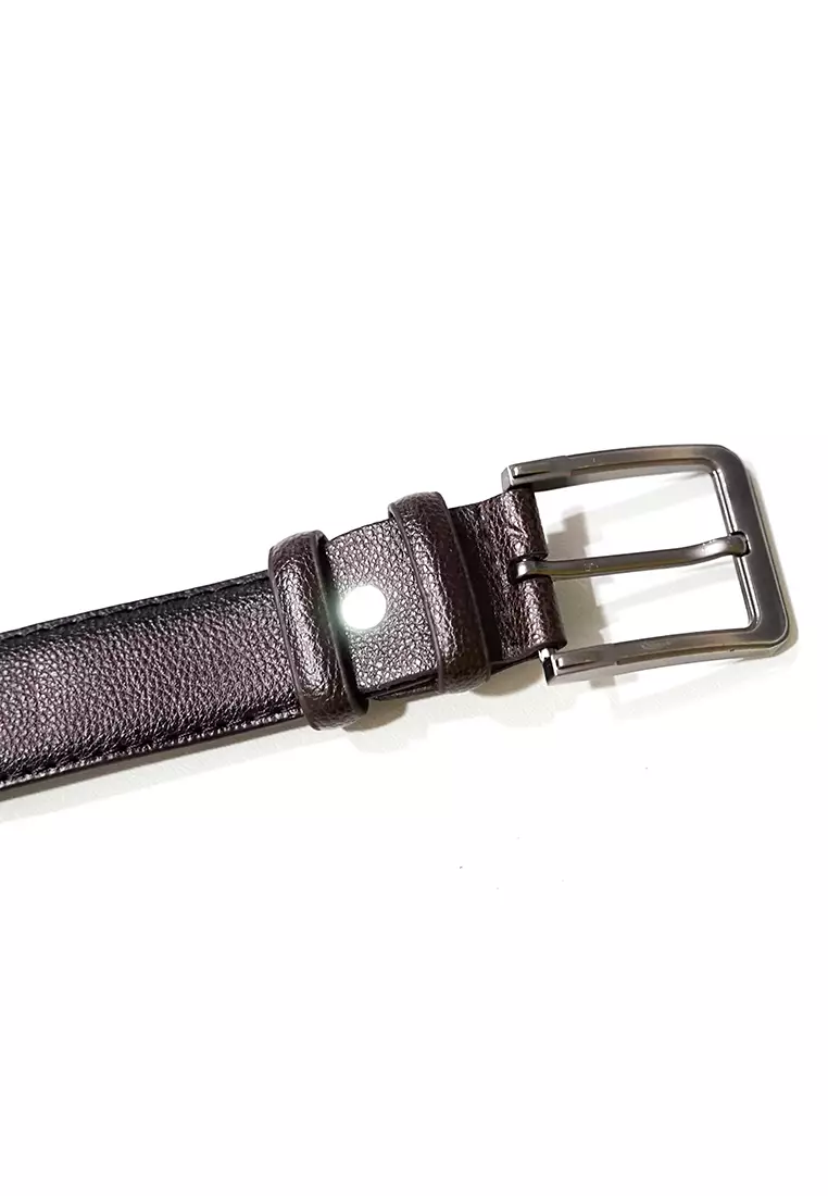 ikat pinggang pria coklat tua ban pinggang sabuk kulit formal pria