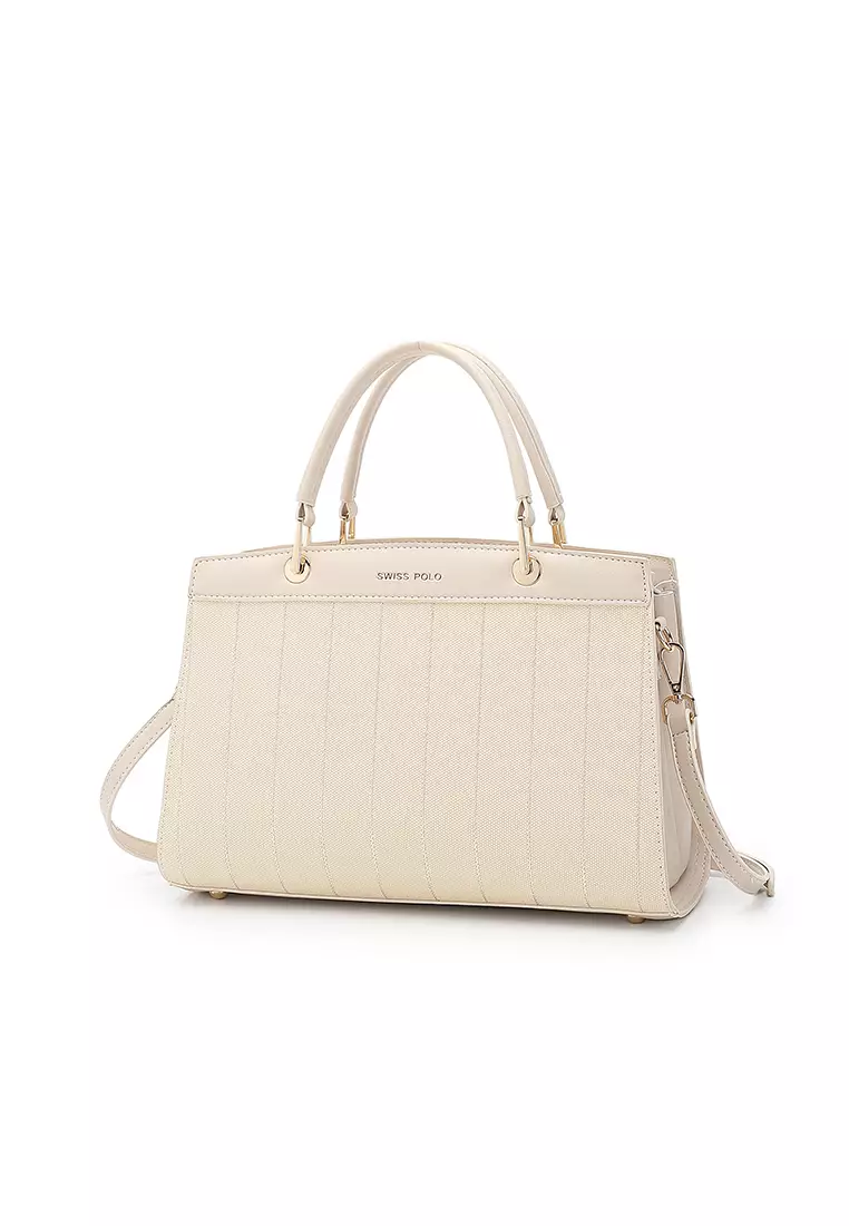 Women's Top Handle Bag / Sling Bag / Crossbody Bag / Shoulder Bag (手拿袋 / 斜孭袋 / 單肩包) - 米黃色
