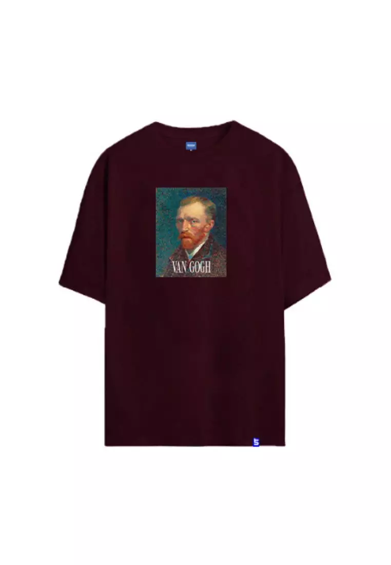 Buy Forever Young Van Gogh Printed Oversized Graphic Tee Online