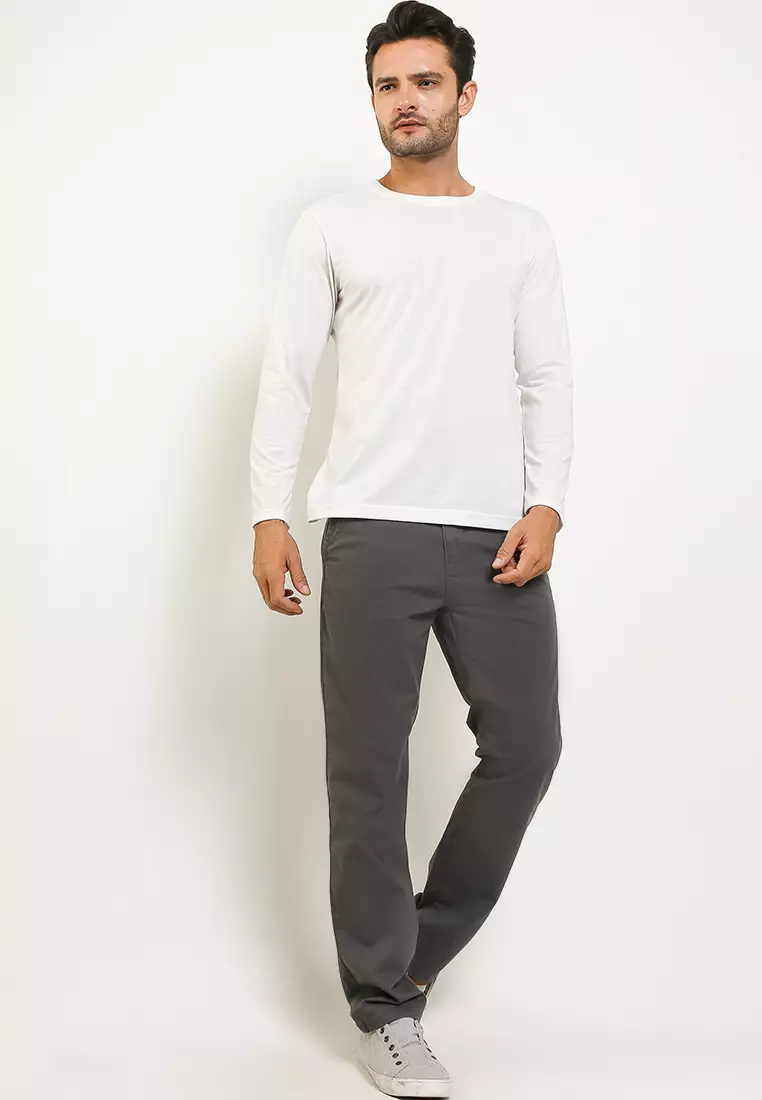 TRIPLE Celana Panjang Chinos Regular Slim (261 858)