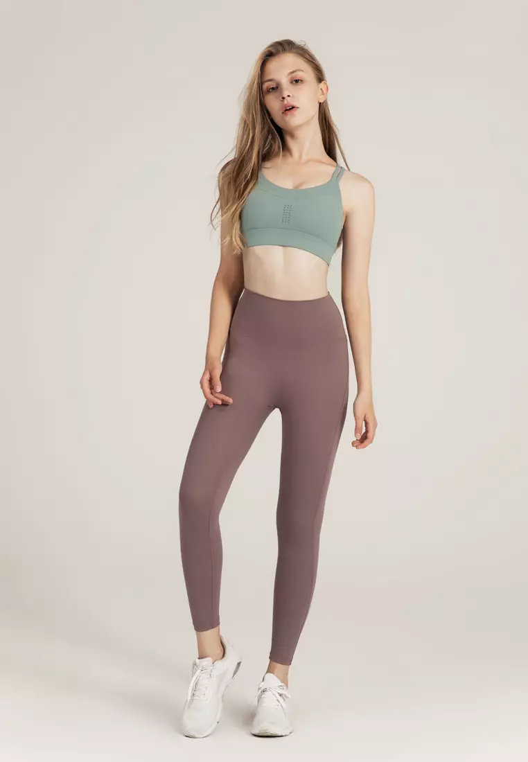 Buy HAPPY FRIDAYS Nude Yoga Cropped Tights (No front crotch line
