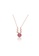 ZITIQUE gold Women's Imitated Pink Quartz Bead Antlers Necklace - Gold E2386AC39C10AFGS_1