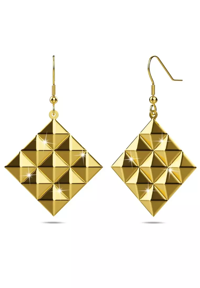 Buy Bullion Gold BULLION GOLD Fascination Geometric Style Diamond Shape