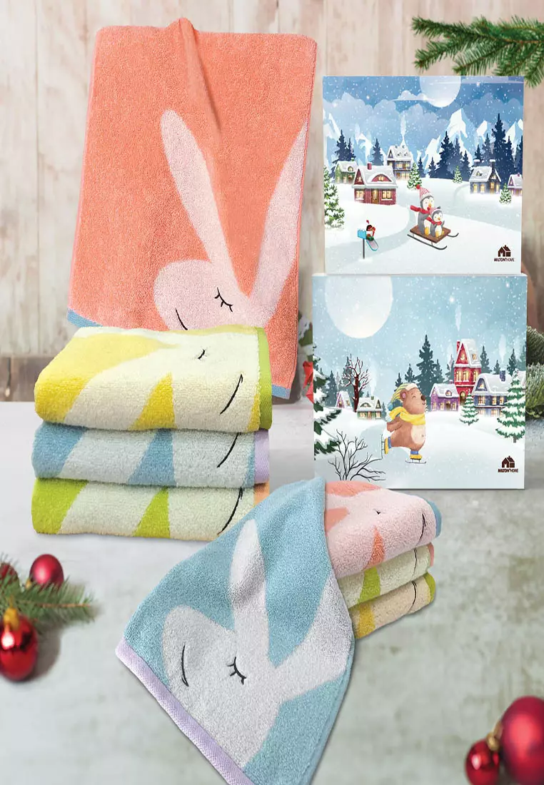 Buy Milton Home Milton Home X'Mas Face Towel Gift Set Bundle of 2