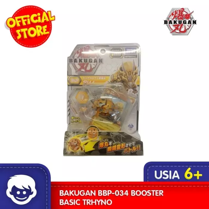 Jual Toyspedia Mainan BAKUGAN BBP-034 Booster Basic Trhyno Original 2024