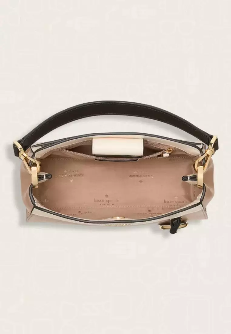 Kate Spade Madison Small Top Handle Satchel Toasted Hazelnut Multi