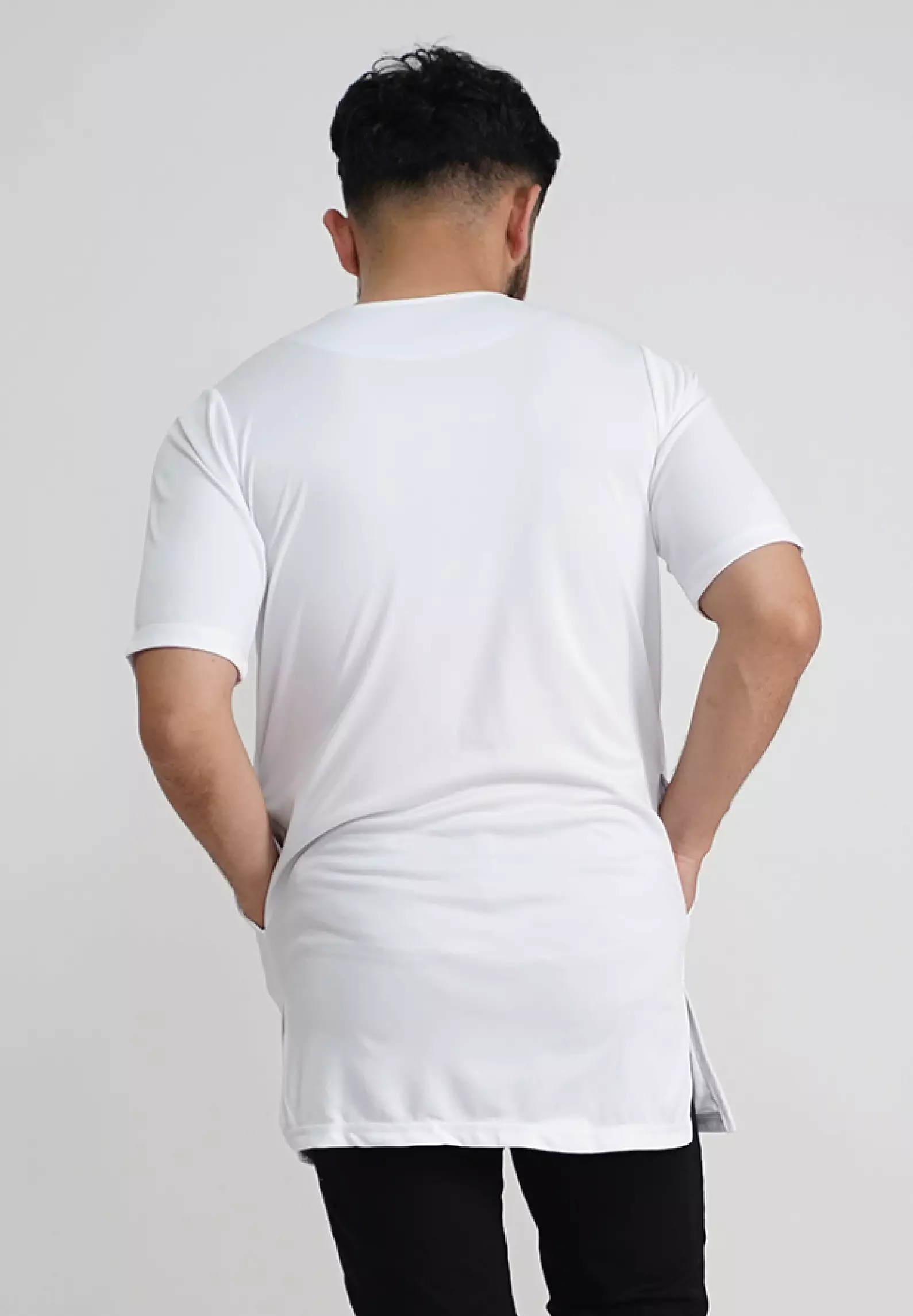 Tiento Baju Muslim Koko Kurta 3in1 Basic White