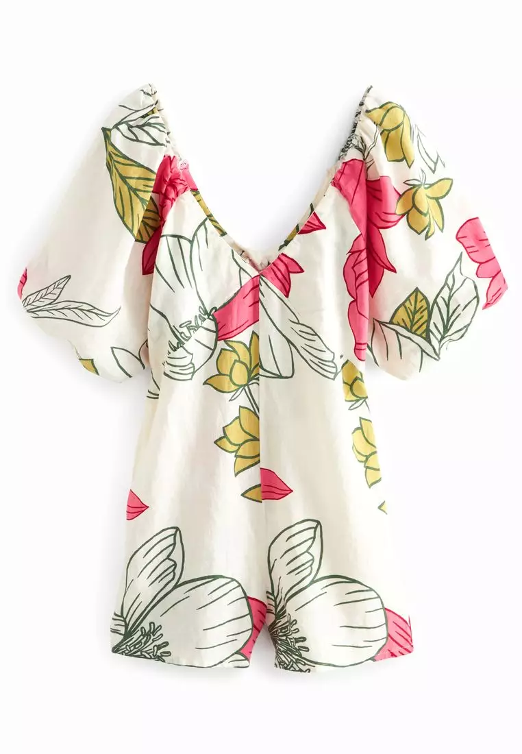 Puff Sleeve Playsuit