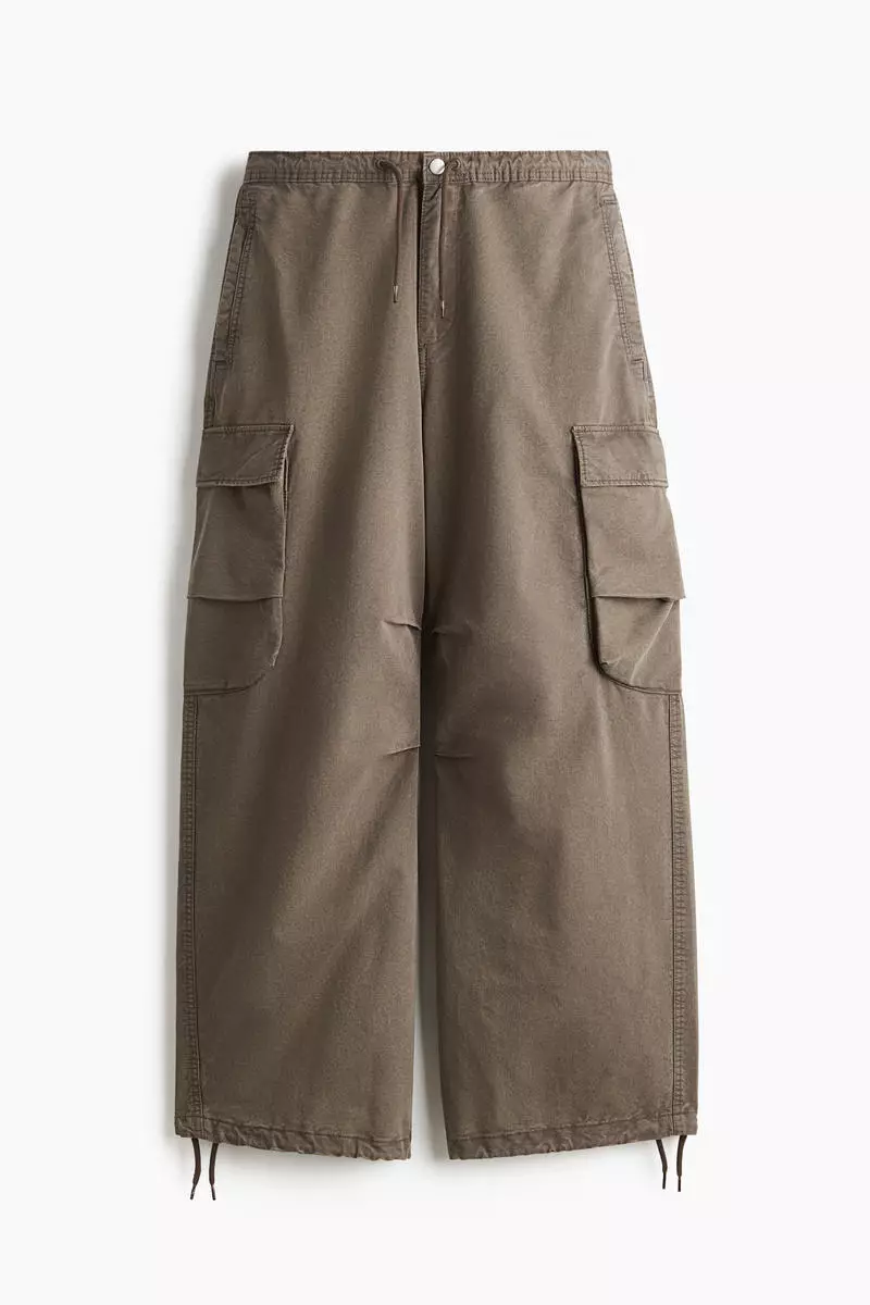 Loose Fit Washed cargo trousers