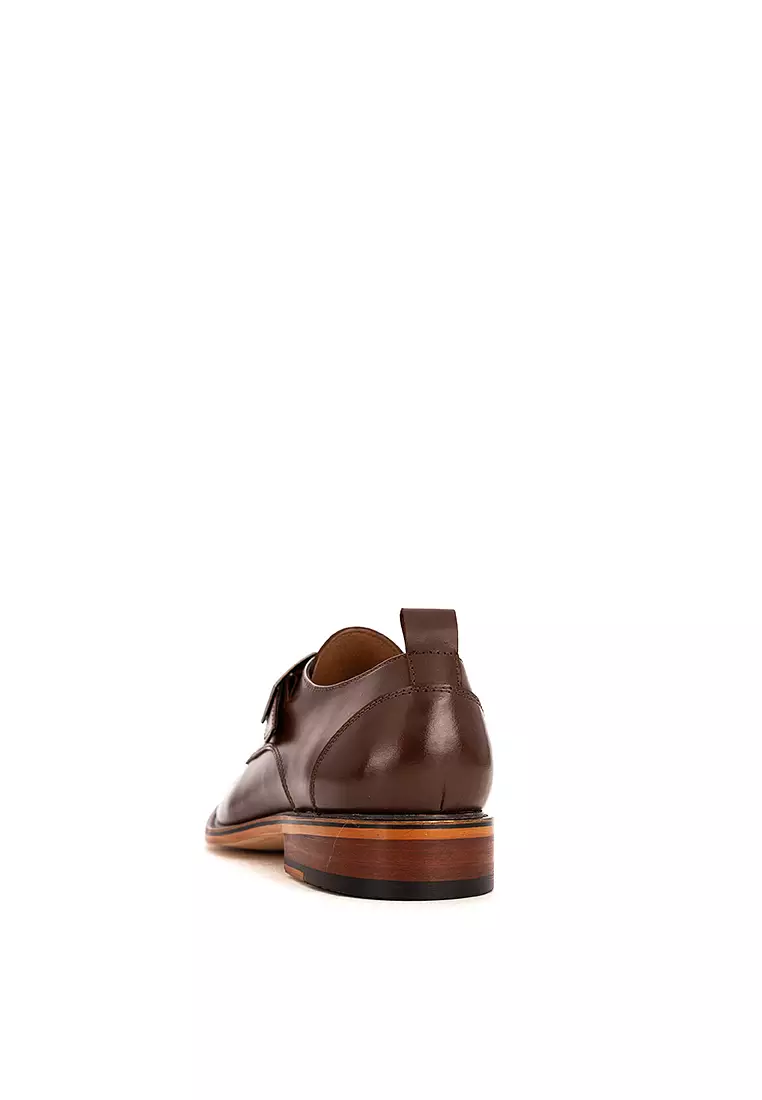 Fritz Brown Single Monk Strap Shoes
