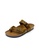 SoleSimple brown Dublin - Camel Leather Sandals & Flip Flops 34FE6SHBF6E244GS_2