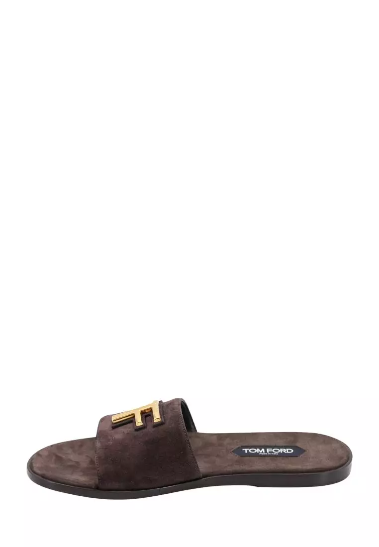 Suede sandals TOM FORD Brown