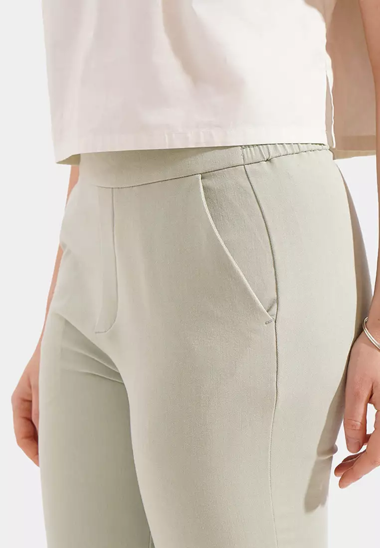 Pull Up Tapered Trousers