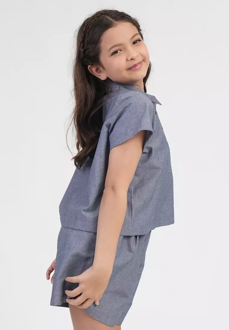 Treehouse Girls Poppy Polo-Style Girl's Blouse