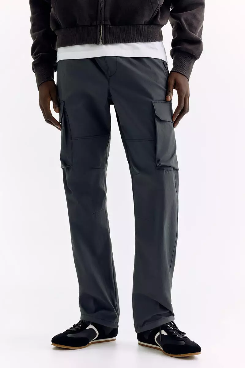 Regular Fit Nylon cargo trousers