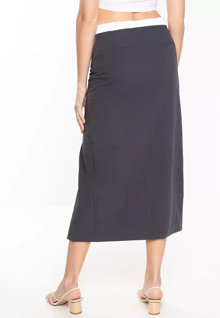 ZARA Slit Midi Skirt 2025 | Buy ZARA Online | ZALORA Hong Kong